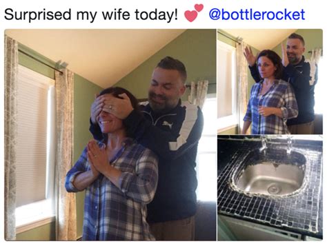 Surprised My Wife Today Bottlerocket Clean Sink Surprised My