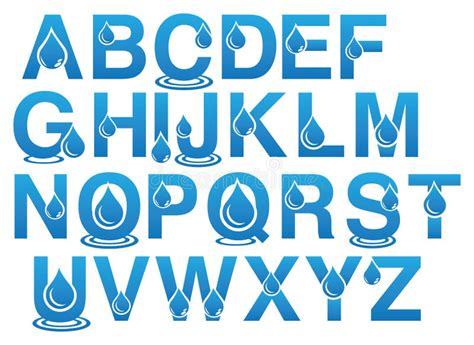 Water Letter Font