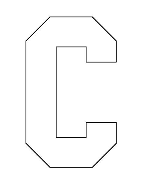 Letter C Pattern Use The Printable Outline For Crafts Creating
