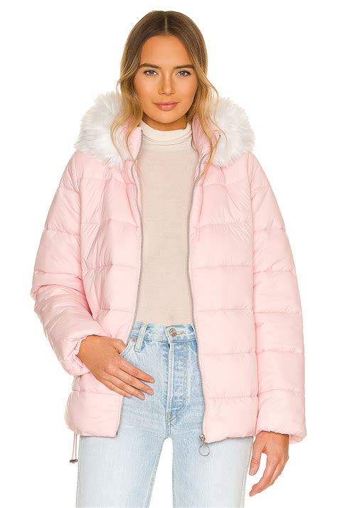 Show Me Your Mumu Snowbird Puffer Jacket In Frosty Pink Revolve