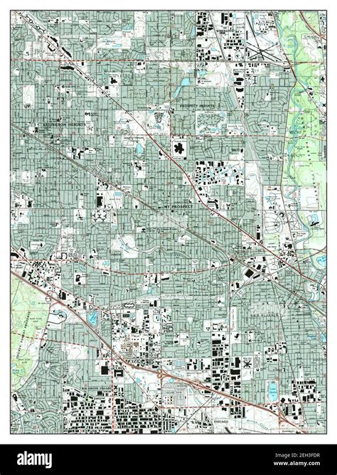 Arlington Heights Illinois Map 1993 124000 United States Of
