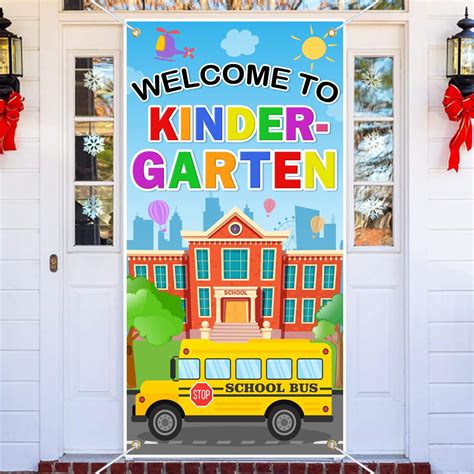 708x354 Welcome To Kindergarten Banner Door Cover