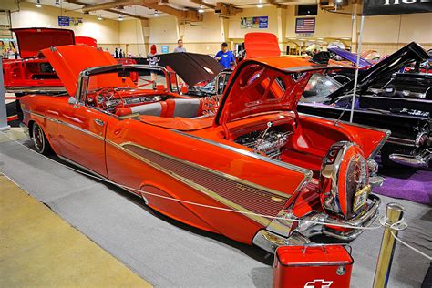 2017 Miami Lowrider Super Show Red 1957 Bel Air Convertible Lowrider