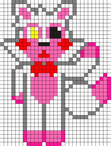 Mangle Pixel Art Grid Pixel Perler Fnaf Bonnie Beads Patterns
