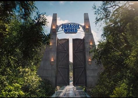 Jurassic World Entrance Gate Jurassic World Trailer Jurassic World Jurassic World Pictures