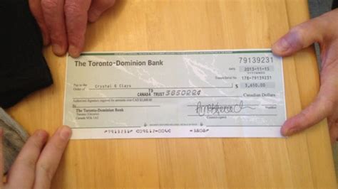 It is encoded using magnetic ink on paper payment items (such as cheques). Comment Remplir Un Chèque Banque Toronto-Dominion (TD) Canada ~ COMMENT REMPLIR