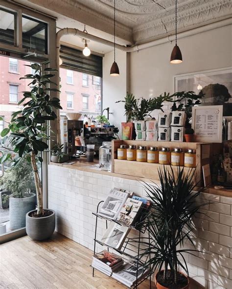 Small cafe coffee shop design ideas 100 amazing small space cafe design ideas in the world. A place for plant lovers. Instagram | Small coffee shop ...