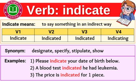 Indicate Verb Forms Past Tense Past Participle And V1v2v3