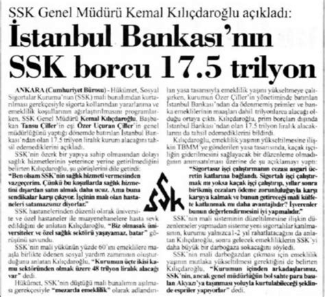 SolHafıza on Twitter 3 Mayıs 1995 SSK Genel Müdürü K Kılıçdaroğlu