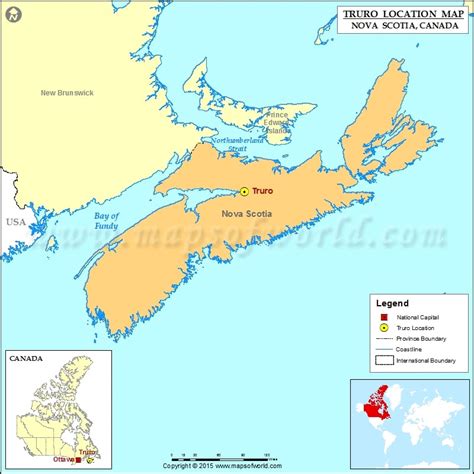 Where Is Truro Located In Canada Map
