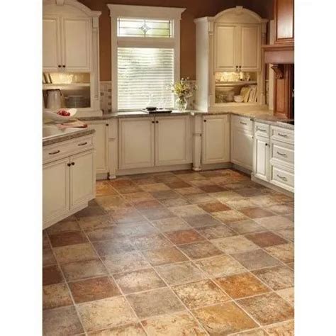 Brown Ceramic Kitchen Floor Tiles Size Medium Thickness 8 10 Mm