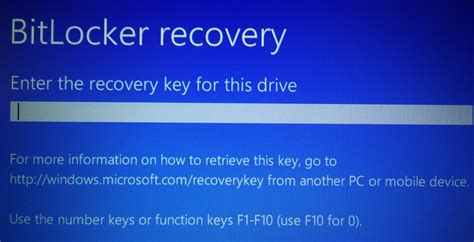 Bitlocker Recovery On Windows 10 Boot Thomas Miniblog