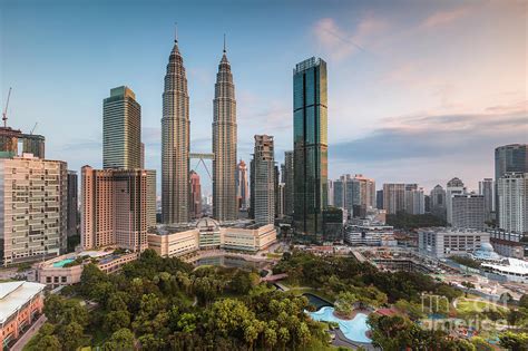 You can see the most important buildings it's isolated and it also says kuala lumpur skyline over the silhouette. Skyline At Sunrise, Kuala Lumpur, Malaysia Photograph by ...