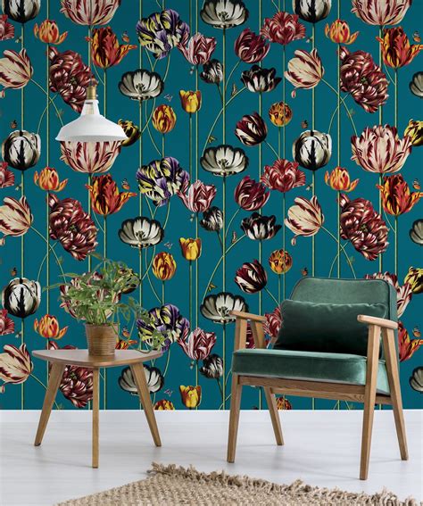 Tulipa Large Scale Floral Wallpaper Bold And Unique Milton And King In