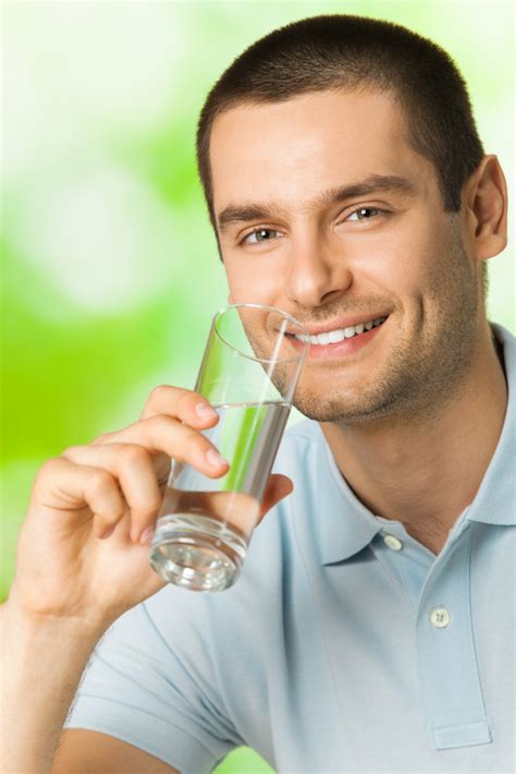 Man Drinking Water Water Filters Australia
