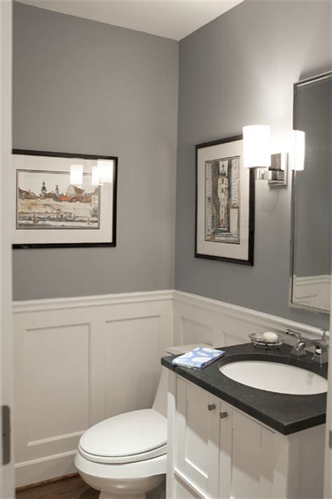 Beautiful powder room vanity with floating walnut cabinets. New York Area Interior - Traditional - Powder Room - new york - by Debra Kling Colour Consultant