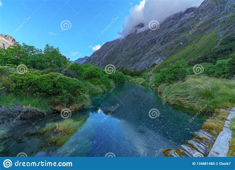 Wooden Bridge Over River In The Mountains Fiordland New Zealand 6