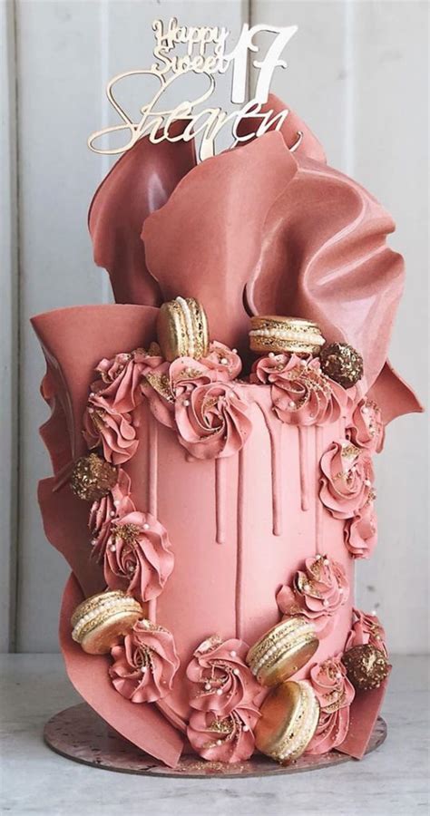 49 Cute Cake Ideas For Your Next Celebration Dusty Rose Birthday Cake