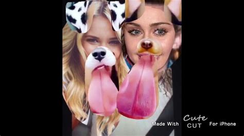 Miley Cyrus And Emily Osment Photoshop Snapchat Image Youtube