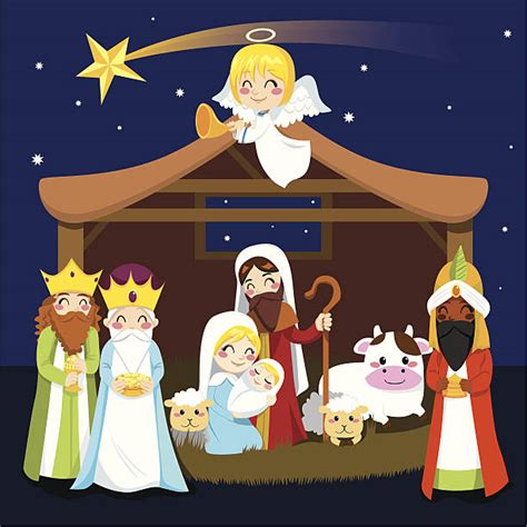 Best Nativity Scene Illustrations Royalty Free Vector Graphics And Clip