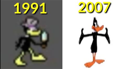 Evolution Of Daffy Duck Games 1991 2007 Youtube