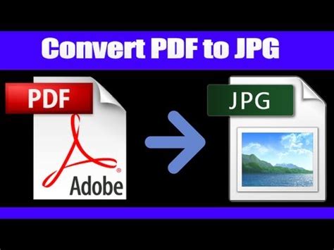 Amongst many others, we support png, jpg, gif, webp and heic. Convert PDF to JPG - YouTube