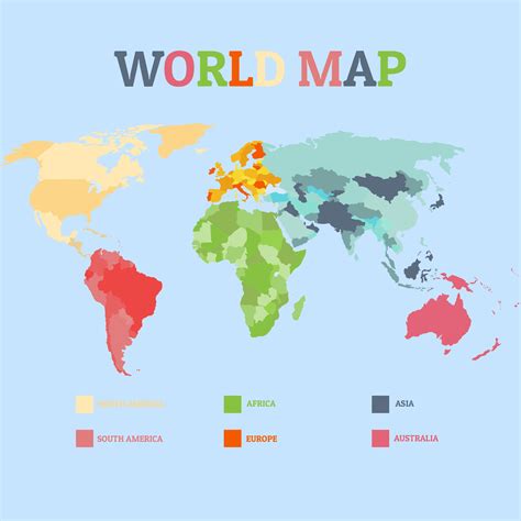 4 Best Images Of Printable World Map Showing Countries Kids World Map
