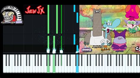 Chowder Opening Theme Piano Midi Synthesia Cartoon Network YouTube