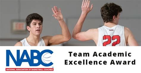 Mens Basketball Earns Team Academic Honors By Nabc For Ninth Straight