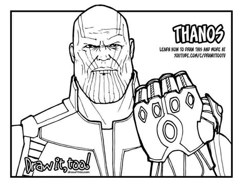 Thanos Coloring Pages - Coloring Home