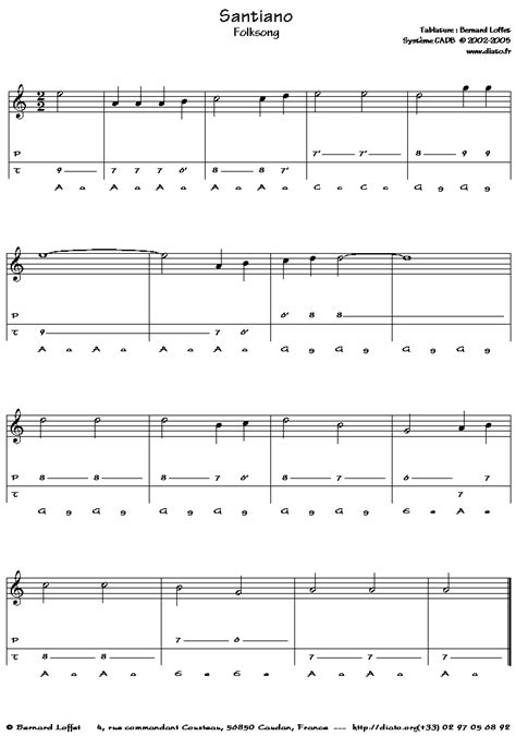 Instrument de musique de la famille des vents. Partition accordeon santiano