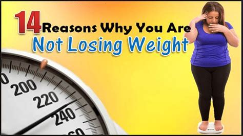 14 Reasons Why Youre Not Losing Weight Youtube