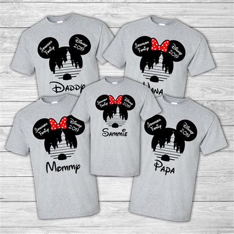 Disney Park Shirts Custom Disney Shirts Matching T Shirts Etsy