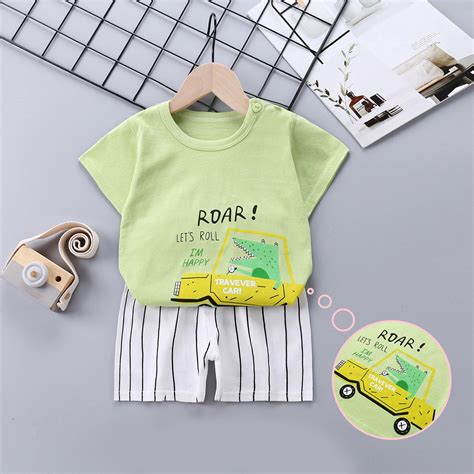 Honeeladyy Toddler Kids Baby Boys Girls Fashion Cute Short Sleeve