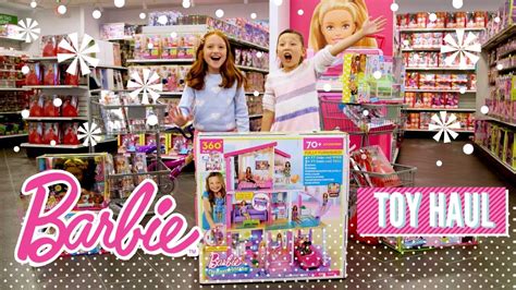 Barbie 2018 Barbie Holiday Haul At The Mattel Toy Store Youtube