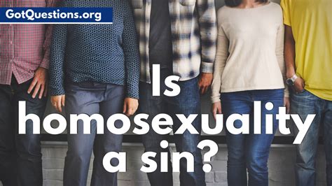 Homosexuality Is A Sin