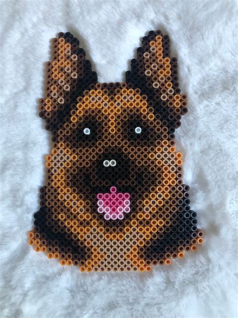 Other Assemblage Personalized Dog Perler Bead Art Art And Collectibles