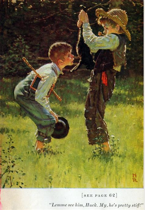 Norman Rockwell Illustrates Mark Twains Tom Sawyer And Huckleberry Finn 1936 1940 Open Culture