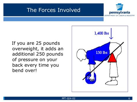 Your waist acts like the fulcrum in a lever system, on a 10:1 ratio. Back Safety & Safe Lifting by Bureau of Workers' Comp PATHS