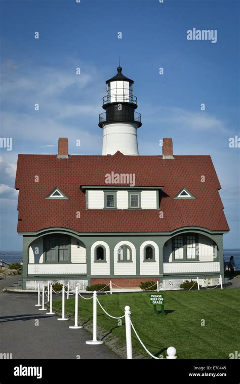 Maine Lighthouse Stock Photo Alamy