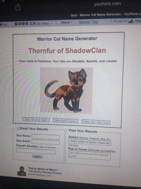 The cats in these books come from different clans each with their own territories and skills. Pin by Discord on Warrior cats XD | Warrior cats name ...