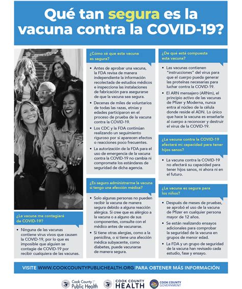 1 Pager Vaccine Safety Spanish Cook County Department Of Public Health