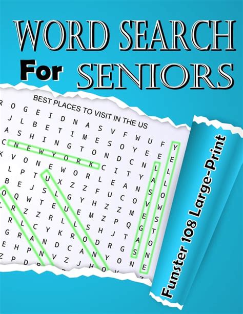 Word Search For Seniors Funster 108 Large Print Puzzles To Complete