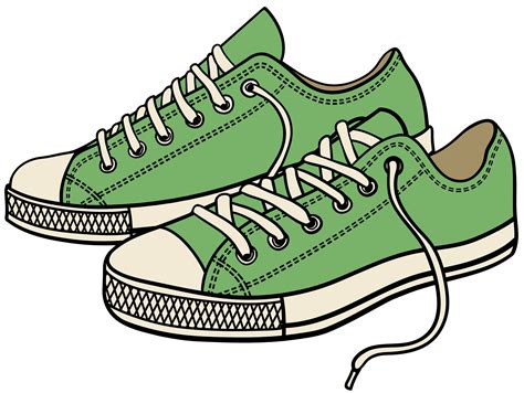 Green Sneakers Clipart Web Clipartix