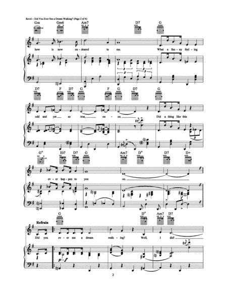 Did You Ever See A Dream Walking By Harry Revel Digital Sheet Music