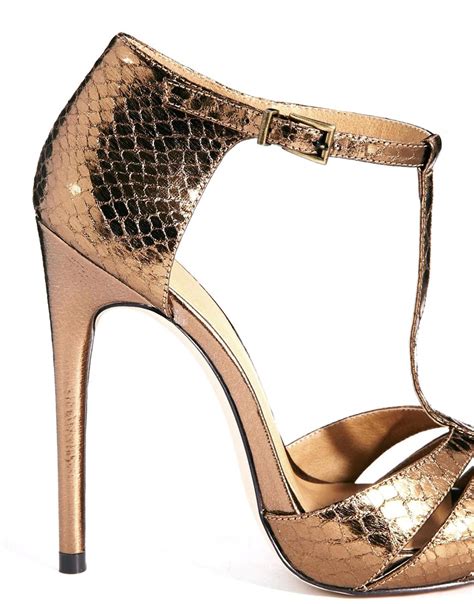 Buy Bronze Heels Sandals In Stock
