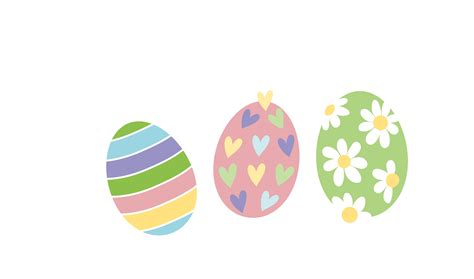 Easter Bunny Easter Egg Vector Color Easter Eggs Three Png Download