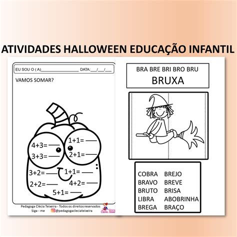 Atividades Halloween 1 Ano
