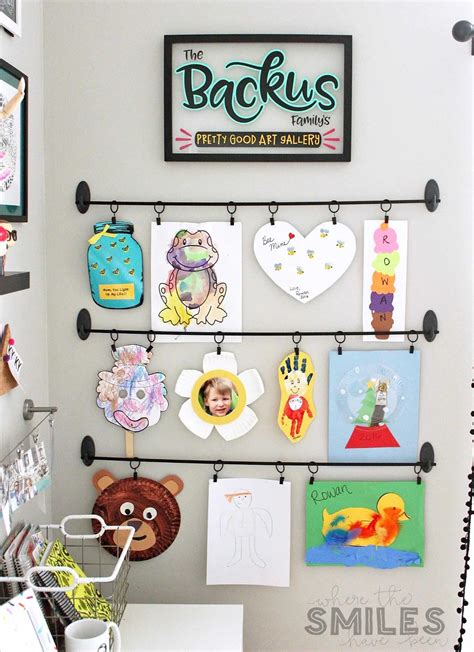 Easy Diy Kids Art Display Simple Inexpensive And No Damage