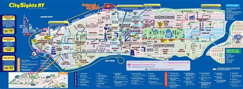 New York Attractions Map Free Pdf Tourist Map Of New York Printable